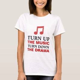 Vänd upp musiken t-shirt