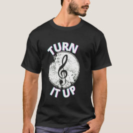 Vänd upp musiken t shirt