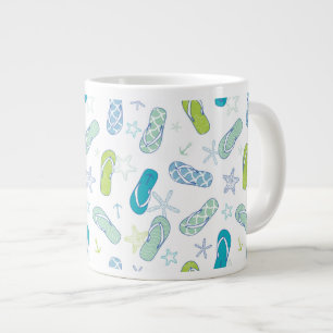 Vänd våg Mönster Jumbo Mugg