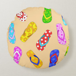 Vänd vågrätt Mönster Rund fyllning Kudde