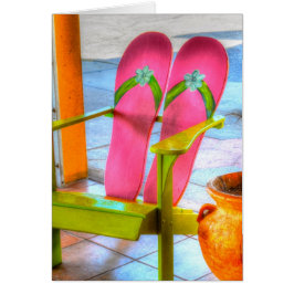 Vänd vågröp hälsningskort