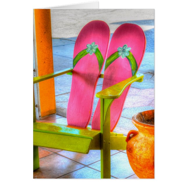 Vänd vågröp hälsningskort (Framsidan)