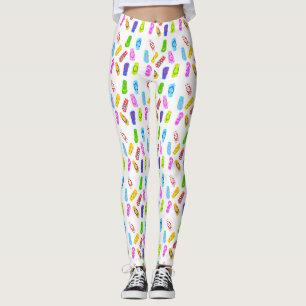 Vänd vågrörelser i Mönster Leggings