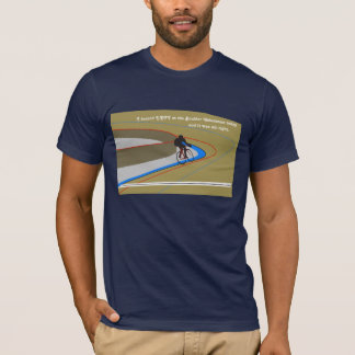 Vänd vänstert på stenblockvelodromen tee shirt
