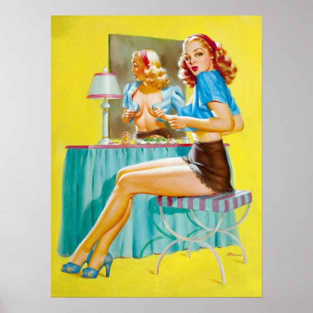 Vänd vid Spegel-stift uppåt Poster (Framsidan)