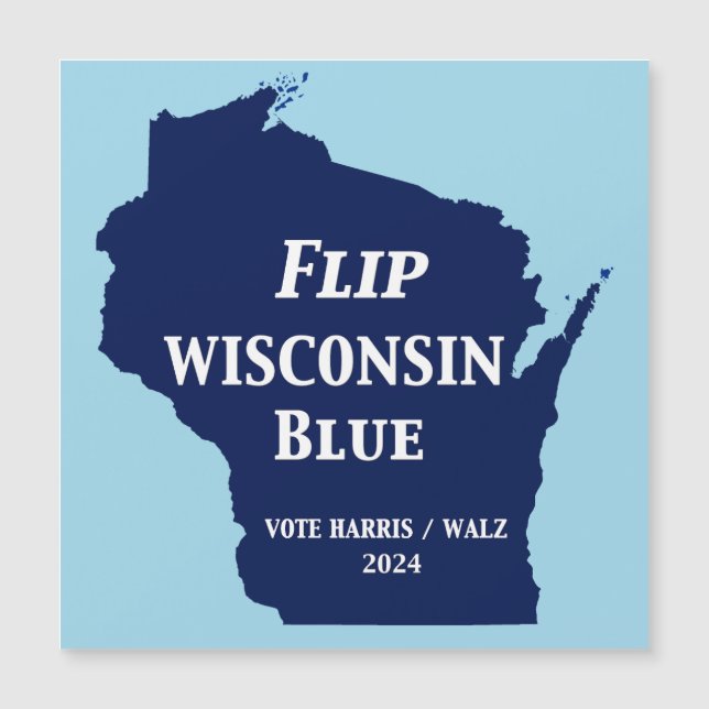 Vänd Wisconsin Blue 2024 (Framsida)