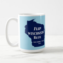 Vänd Wisconsin Blue 2024 Kaffemugg