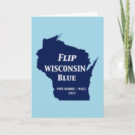 Vänd Wisconsin Blue 2024 Kort