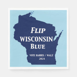 Vänd Wisconsin Blue 2024 Pappersservett