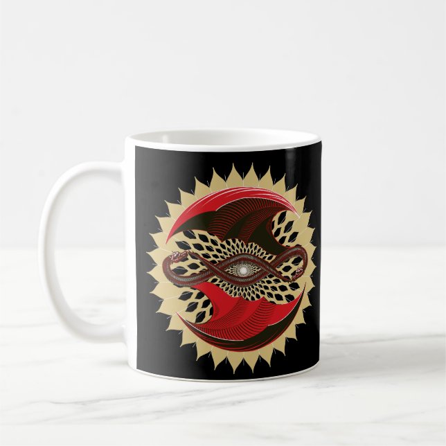 Vända dragoner kaffemugg (Vänster)