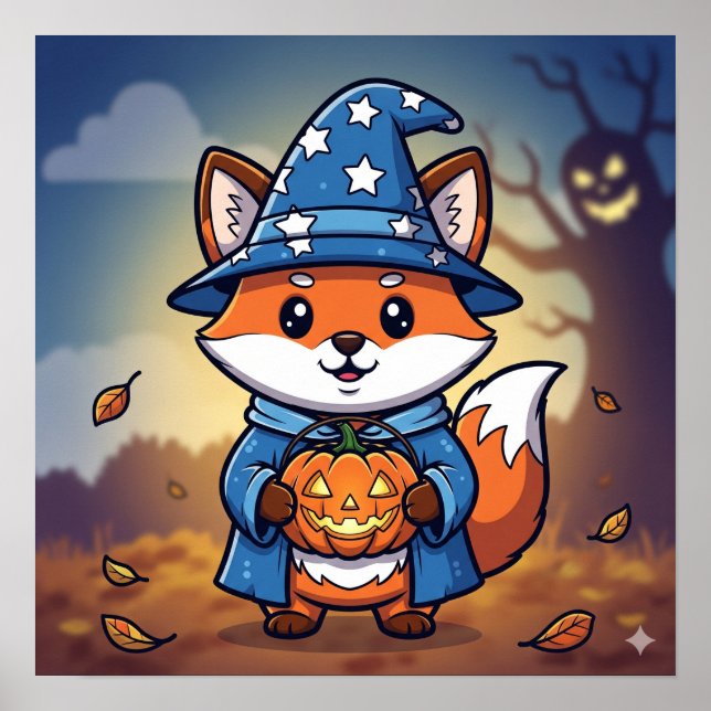 Vända Fox-Halloween-guiden Poster (Framsidan)