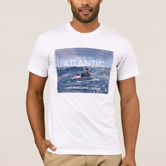 Vända mot Atlantic-3,000 milesna - beskickning för Tee Shirt (Framsida)