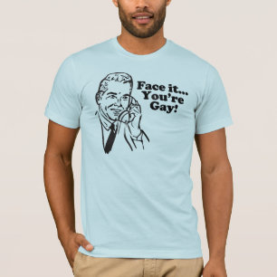 Vända mot det, dig är glatt t shirt