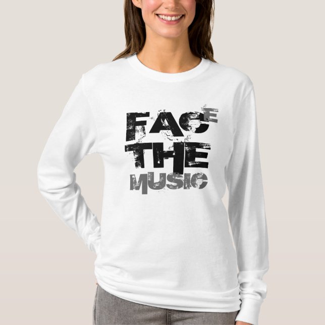 Vända mot musiken (damutslagsplatsen) tröja (Framsida)