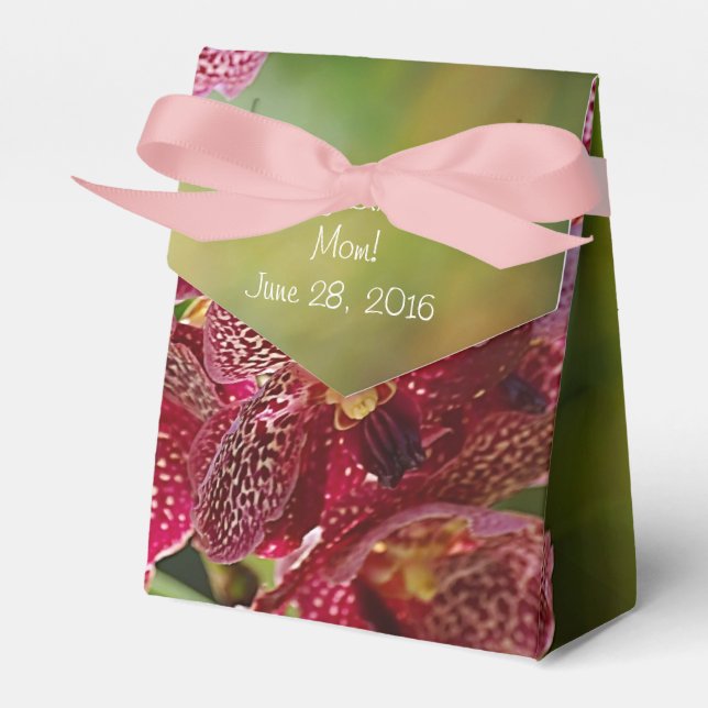 Vanda Orchid Cluster Birthday Tält Presentaskar (Framsidan Sidan)