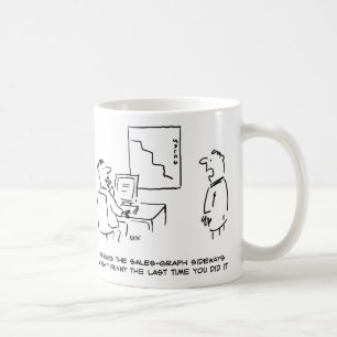 Vända sökvägar för Office Sales Chart Kaffemugg