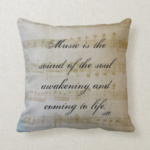 Vändbar musik kudder kudde