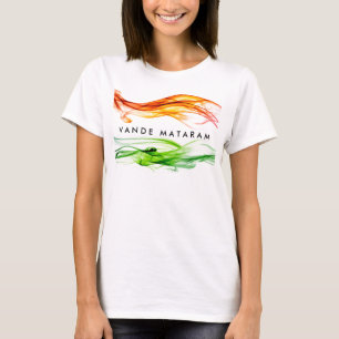 Vande Mataram färger av Indien T-shirt