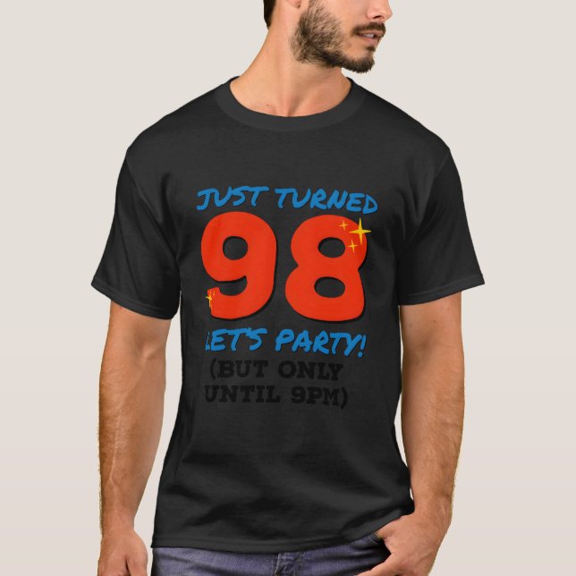 Vände precis 98 Party tills 98:e födelsedagen kl.  T Shirt (Framsida)