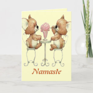 Vändekort för Namaste Kort