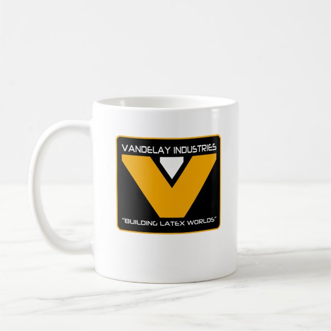 Vandelay Industries Byggnad Latex Worlds Funny Kaffemugg (Vänster)