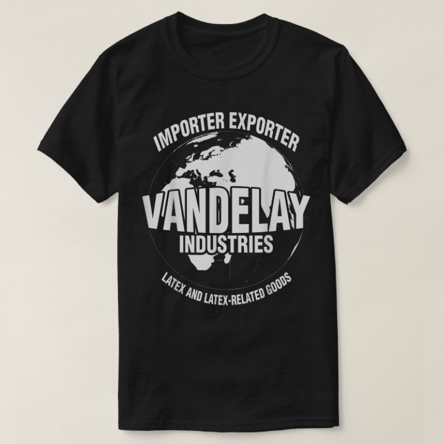 Vandelay Industries Latex-Related Goods Funny Nove T Shirt (Design framsida)