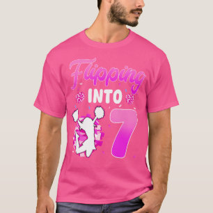 Vänder In I 7 Cheerleader 7-års Födelsedagsflicka T Shirt