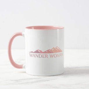 Vander-kvinna som bedriver camping mugg