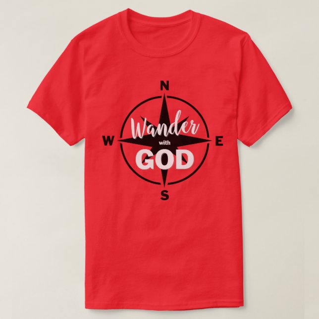Vander med Gud Premium T Shirt (Design framsida)