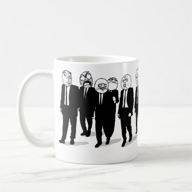 vänder mot komisk meme för ursinne automatiskt kaffemugg (Vänster)