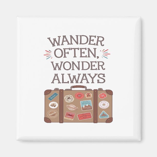 Vander ofta,  alltid resekurs magnet (Framsidan)