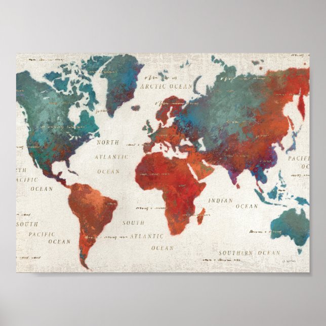 Vander ofta, Wander Alltid Karta med citat Poster (Framsidan)