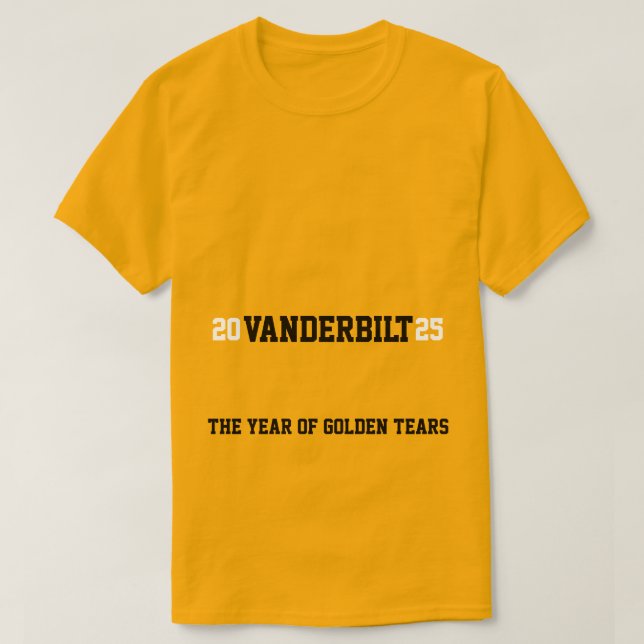 Vanderbilt Commodores 2025 T Shirt (Design framsida)