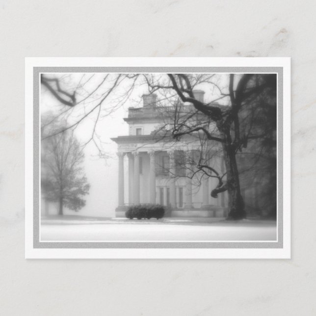 Vanderbilt Mansion in Winter Vykort (Framsida)