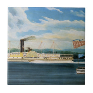 Vanderbilt steamboat 1847 kakelplatta