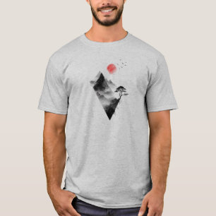 Vandra bland topparna – Abstrakt berg T Shirt