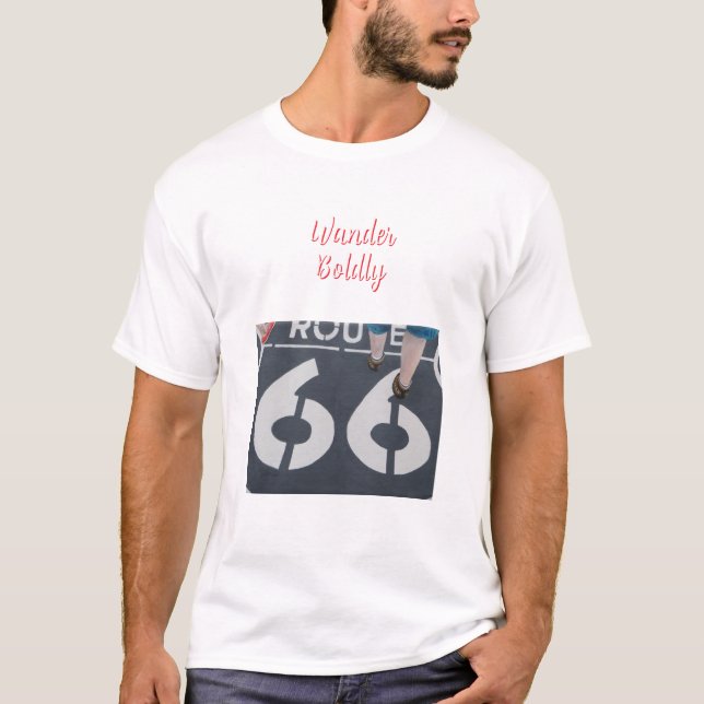 Vandra djärvt t shirt (Framsida)