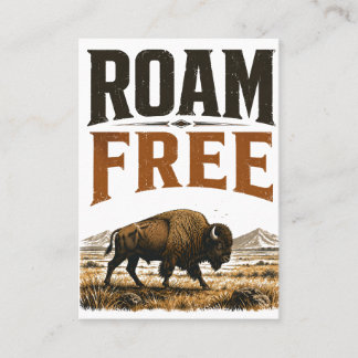 Vandra fritt Bison Prairie Wilderness Vintage Utom
