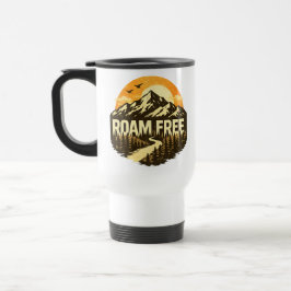 Vandra fritt Vintage Bergs Äventyr Utomhus Resemugg