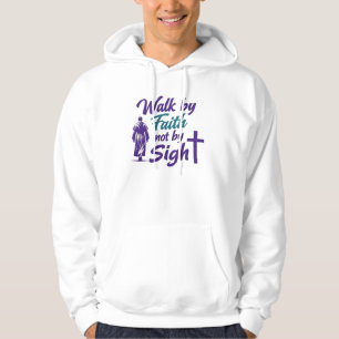 Vandra genom tro, inte genom syn hoodie