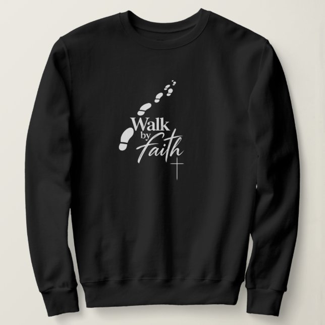 Vandra genom tro, inte genom syn t shirt (Design framsida)