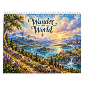 Vandra genom världens landskap kalender