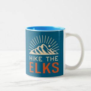 Vandra i Elk Mountains Sunburst Två-Tonad Mugg