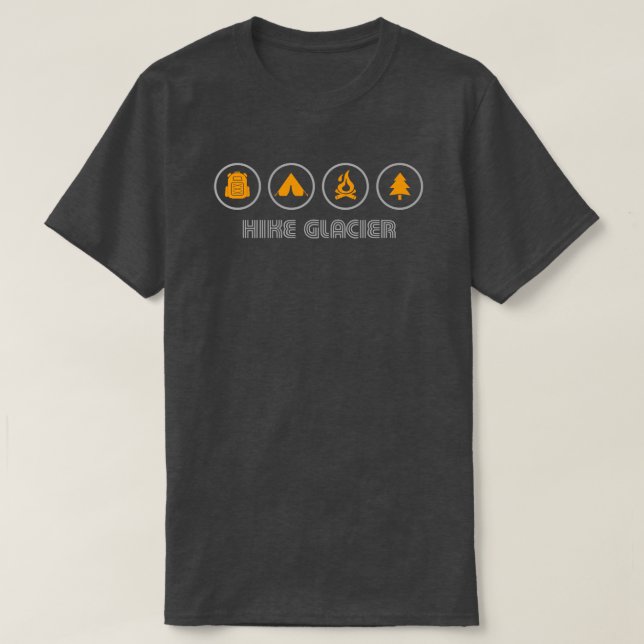 Vandra i Glacier National Park Montana T Shirt (Design framsida)