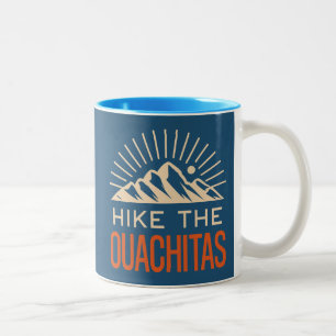 Vandra i Ouachita-bergen Arkansas Sunburst Två-Tonad Mugg