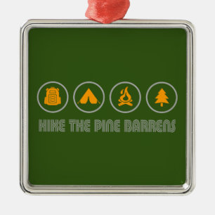 Vandra i Pine Barrens New Jersey Julgransprydnad Metall