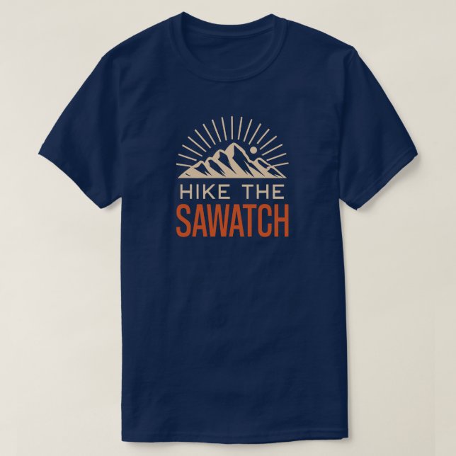 Vandra i Sawatch Range Sunburst T Shirt (Design framsida)