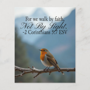 Vandra i tro, inte i syn 2 Korintierbrevet 5:7 Flygblad
