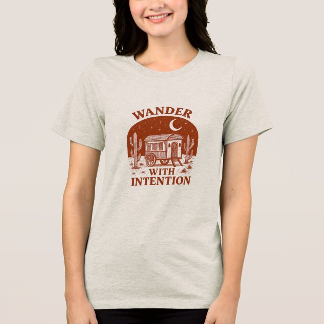 Vandra med mening ÖkenvagnsÄventyr T Shirt (Framsida)