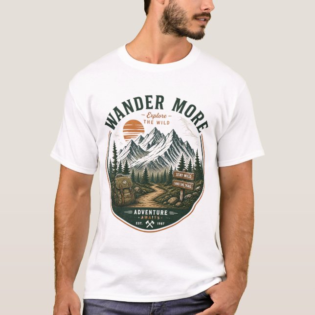 Vandra Mer Äventyrs T-Shirt (Framsida)